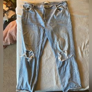 Abercrombie 90s High Rise Jean Waist 36